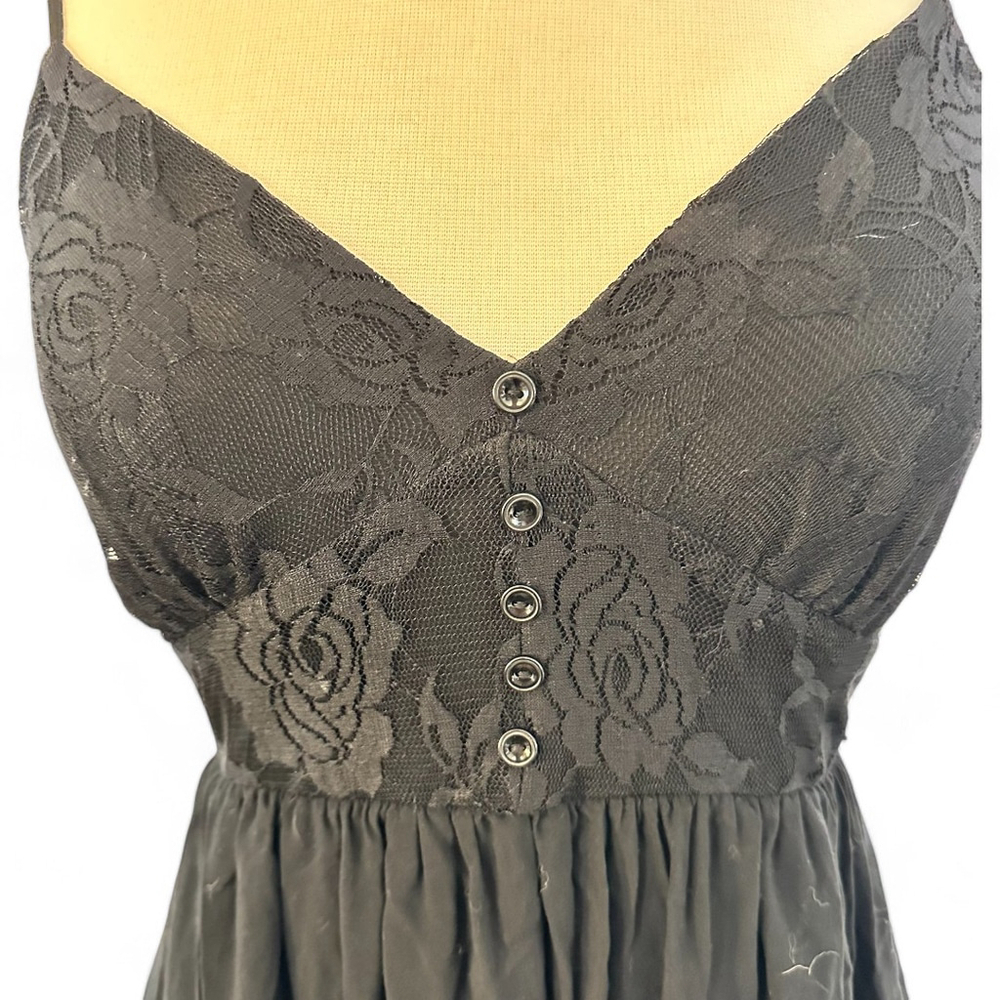Women's Finn & Clover Black Lace Maxi Dress Size S